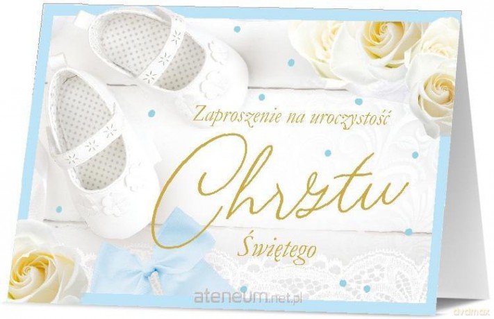 Zaproszenie Chrzest (10szt)