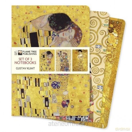 Zestaw 3 notatników A5 Gustav Klimt