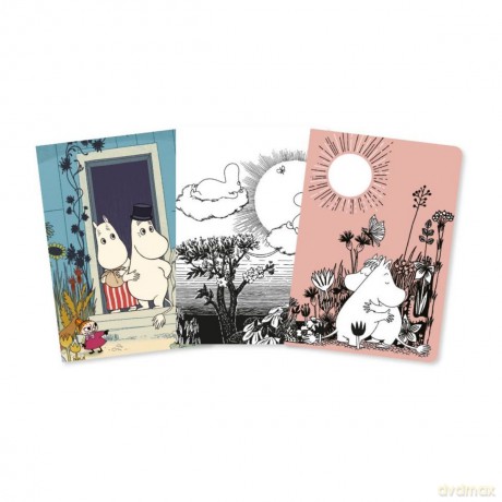 Zestaw 3 notatników MINI Muminki