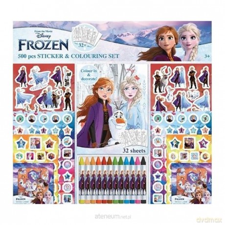 Zestaw do kolorowania i wyklejania Frozen 500szt