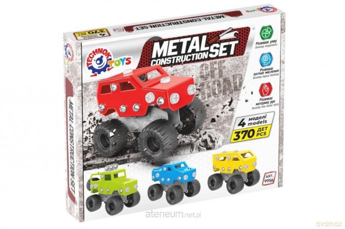 Zestaw metalowy konstruktor 370el [KLOCKI]
