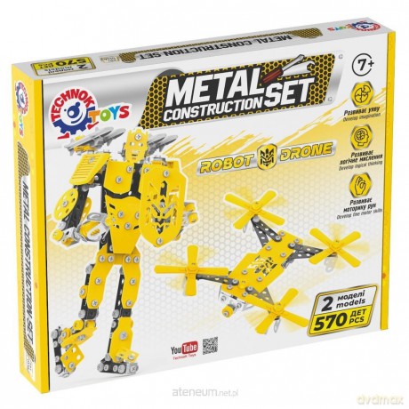 Zestaw metalowy konstruktor 570el [KLOCKI]