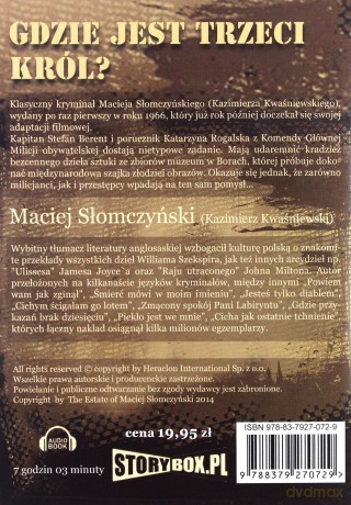 Gdzie jest 3 król - Kazimierz Kwasniewski [AUDIOBOOK] [CD-MP3]