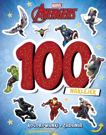 100 naklejek. Marvel Avengers [KSIĄŻKA]