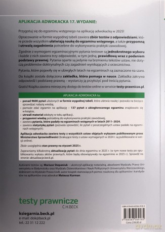 Aplikacja adwokacka 2025 - Mariusz Stepaniuk [KSIĄŻKA]