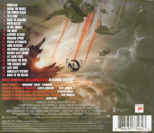 Godzilla soundtrack (Alexandre Desplat) [CD]