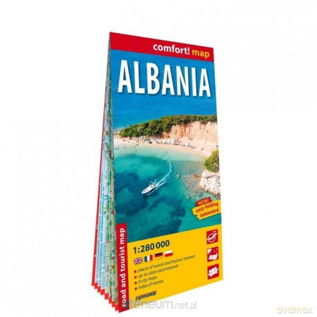 Comfort map Albania 1:280 000