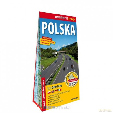 Comfort map Polska - mapa samochodowa 1:1 000 000
