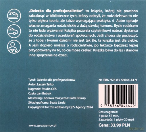 Dziecko dla profesjonalistów audiobook - Leszek Talko [AUDIOBOOK]
