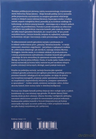 Dzieje komedii polskiej. Od XVI wieku do... (Tom 1) - Dobrochna Ratajaczakowa [KSIĄŻKA]