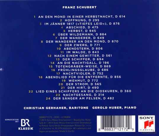 Christian Gerhaher: Nachtviolen - Schubert: Lieder [CD]