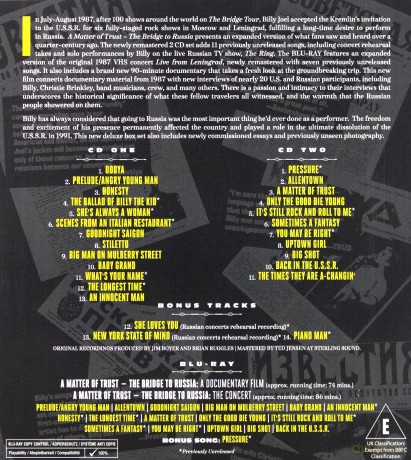 Billy Joel: A Matter Of Trust: The Bridge To Russia: Deluxe Edition [2CD]+[Blu-Ray]