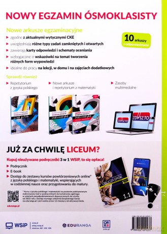Język polski SP 8 Nowy egzamin ósmoklasisty ark. [KSIĄŻKA]