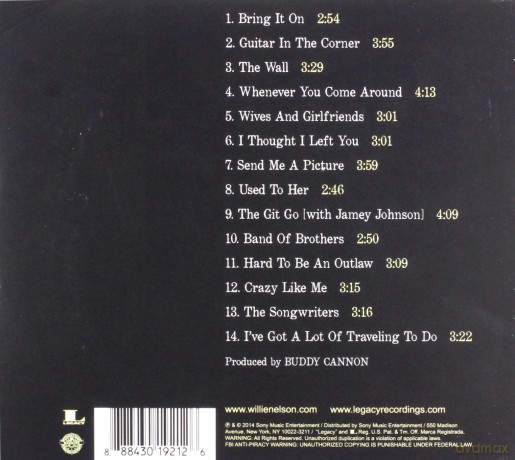 Willie Nelson: Band Of Brothers [CD]
