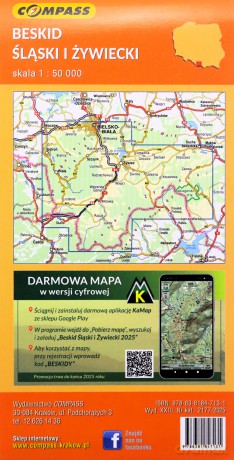 Mapa turystyczna - Beskid Śląski i Żywiecki lam [KSIĄŻKA]
