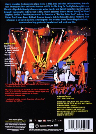 Sting: Bring On The Night [DVD]