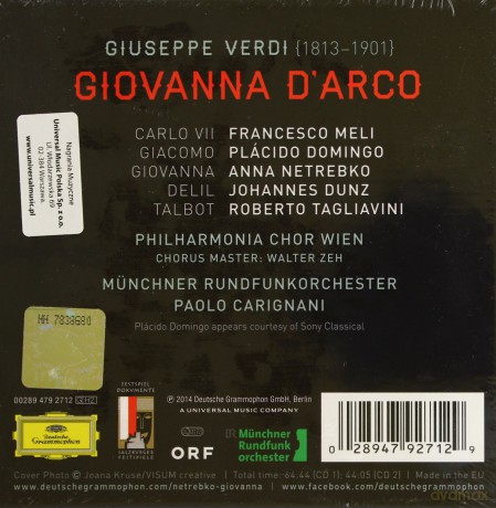 Anna Netrebko: Verdi: Giovanna D'arco [2CD]