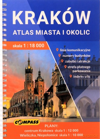 Przewodnik Kraków atlas miasta i okolic [KSIĄŻKA]