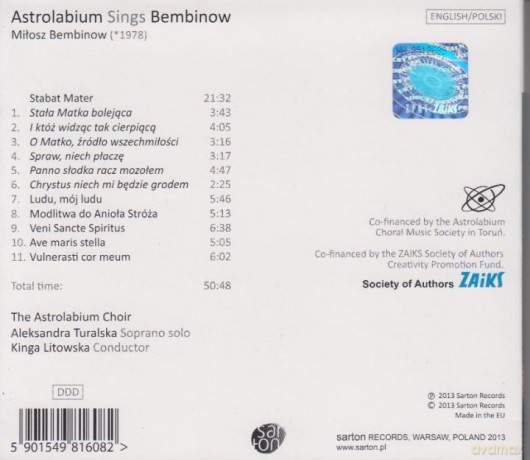 Astrolabium Sings Bembinow [CD]