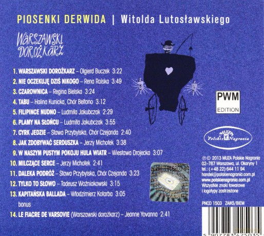 Witold Lutosławski: Piosenki Derwida Witolda Lutosławskiego [CD]