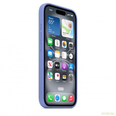 Etui silikonowe z MagSafe do iPhonea 16 - błękitny hiacynt [ETUI]