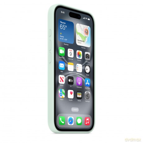 Etui silikonowe z MagSafe do iPhonea 16 - woda morska [ETUI]