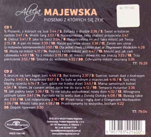 Alicja Majewska: Piosenki, Z Których Się Żyje [2CD]