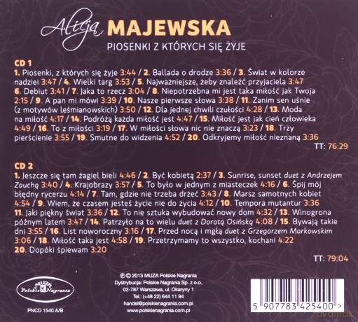 Alicja Majewska: Piosenki, Z Których Się Żyje [2CD]
