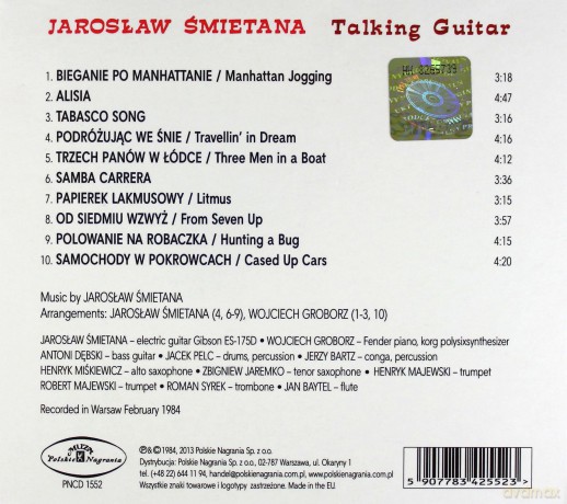 Jarosław Śmietana: Talking Guitar (digipack) [CD]