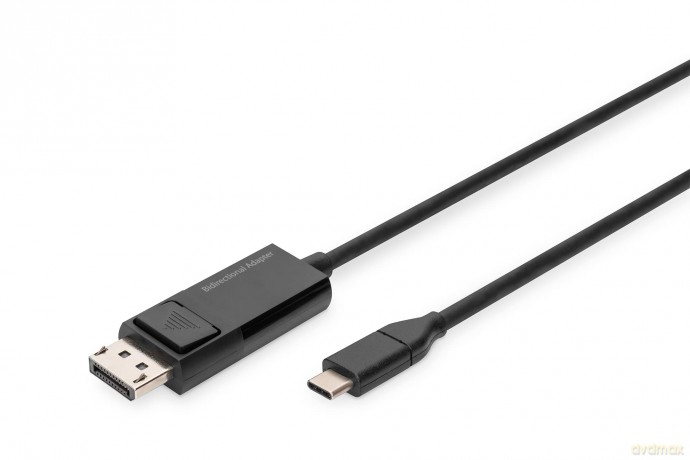 Kabel adapter USB Typ C/DisplayPort dwukierunkowy 8K 30Hz 2m [KABEL]
