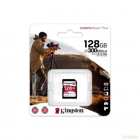 Karta pamięci SD 128GB Canvas React Plus 300/260 UHS-II U3