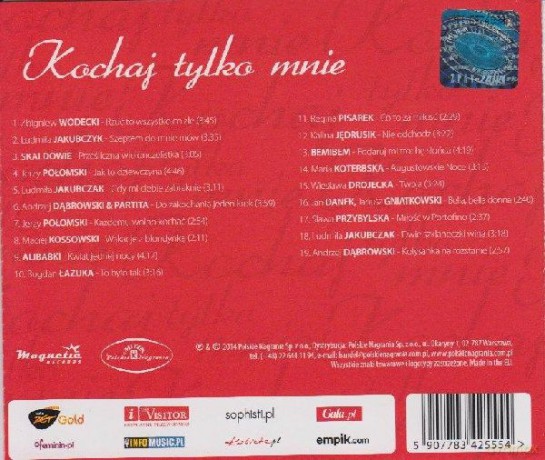 Kochaj Tylko Mnie [CD]
