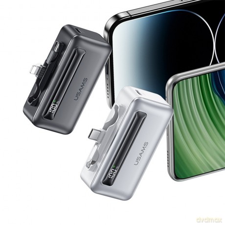 Powerbank 4500mAh 20W USB-C/Lightning Fast Charge szary