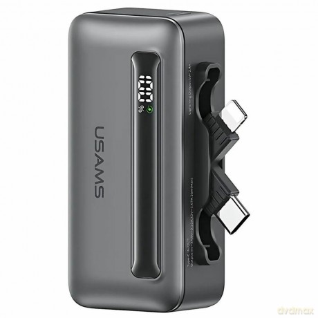 Powerbank 4500mAh 20W USB-C/Lightning Fast Charge szary