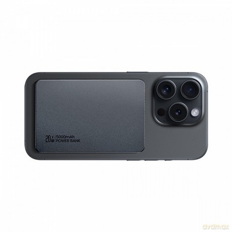 PowerBank 5000mAh 20W Indukcyjny Magsafe PD Fast Charge tytanowy