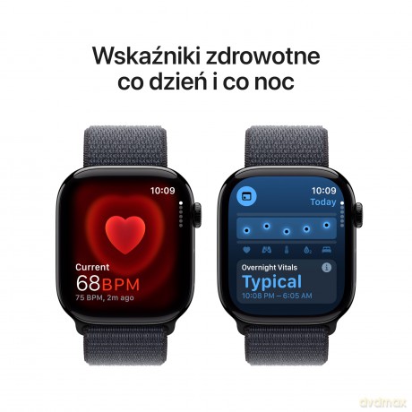Watch Series 10 GPS, koperta 46 mm z aluminium w kolorze onyksu z opaską sportową w kolorze atramentowym