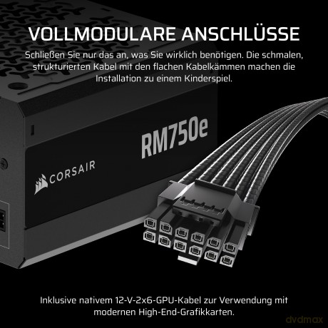 Zasilacz RM750e PCIe 5.1 80+GOLD F.MODULAR ATX3.1