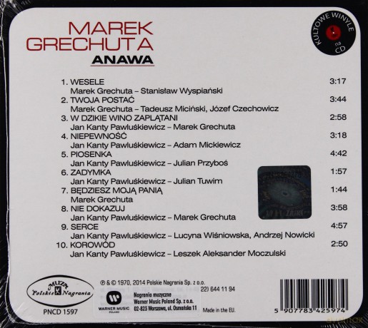 Marek Grechuta: Marek Grechuta & Anawa [CD]