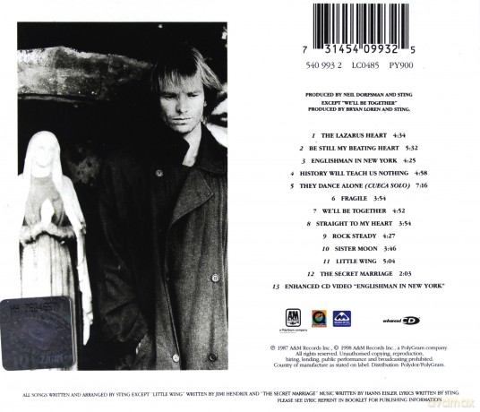 Sting: Nothing Like The Sun (Remastered) [CD]