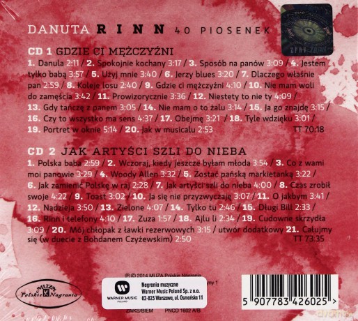Danuta Rinn: 40 Piosenek [2CD]