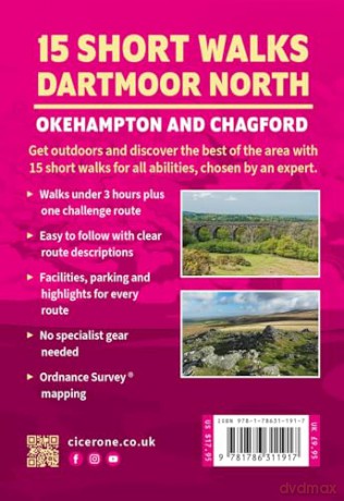 15 Short Walks on Dartmoor North - Okehampton and Chagford [KSIĄŻKA]