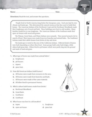 180 Days of Social Studies for Fifth Grade: Practice, Assess, Diagnose [KSIĄŻKA]