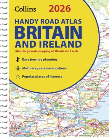 2026 Collins Handy Road Atlas Britain and Ireland: A5 Spiral [KSIĄŻKA]