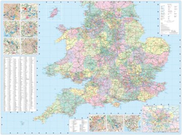 2026 Collins Road Map of Britain: Folded map [KSIĄŻKA]