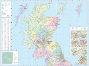 2026 Collins Road Map of Britain: Folded map [KSIĄŻKA]