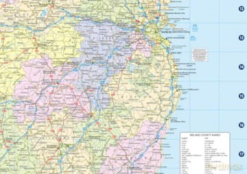 2026 Collins Road Map of Ireland: Folded map [KSIĄŻKA]