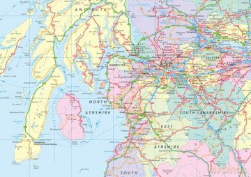2026 Collins Road Map of Scotland: Folded Road Map [KSIĄŻKA]