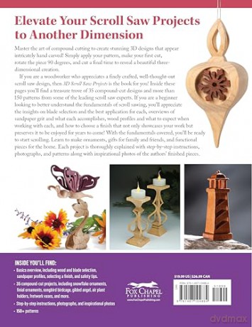 3D Scroll Saw Projects: 35 Fun Compound-Cut Projects, More than 150 Patterns [KSIĄŻKA]