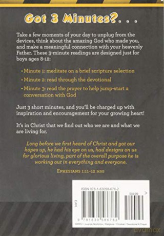 3-Minute Devotions for Boys: 90 Exciting Readings for Men Under Construction [KSIĄŻKA]