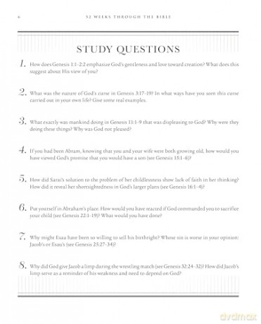 52 Weeks through the Bible: A Year-Long Bible Study for Men and Women [KSIĄŻKA]